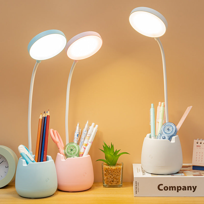 Adjustable Eye Protection LED Desk Lamp with Rechargeable Battery
